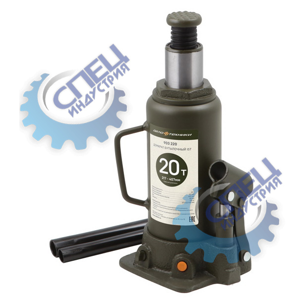 Домкрат гидравл бутыл 20т h 217-407мм (ДТ)