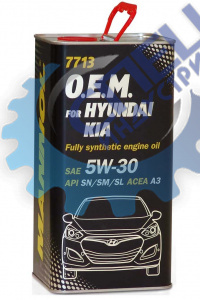 А/масло Mannol 5W30 7713  O.E.М. for Hyundai KIA 1л металл