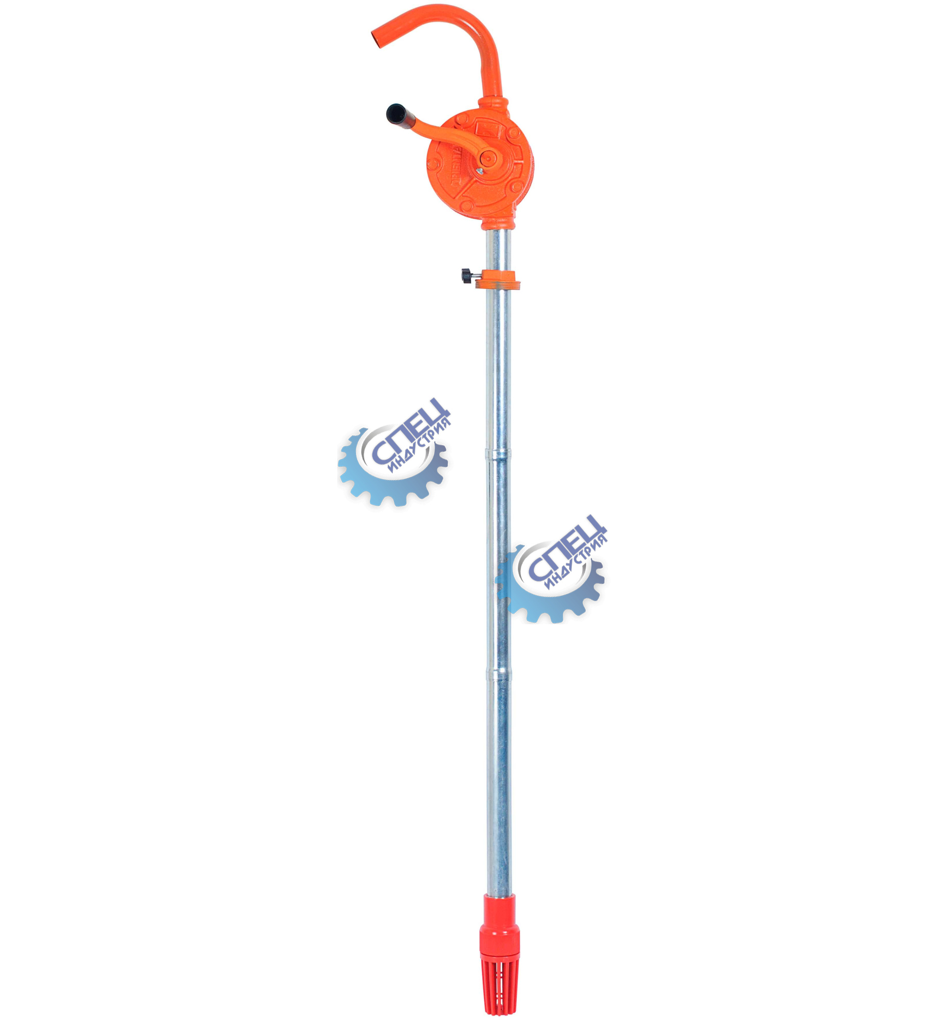 Насос для перекачки масла из бочек 30л/мин роторный (АвтоДело) (13238) 42035