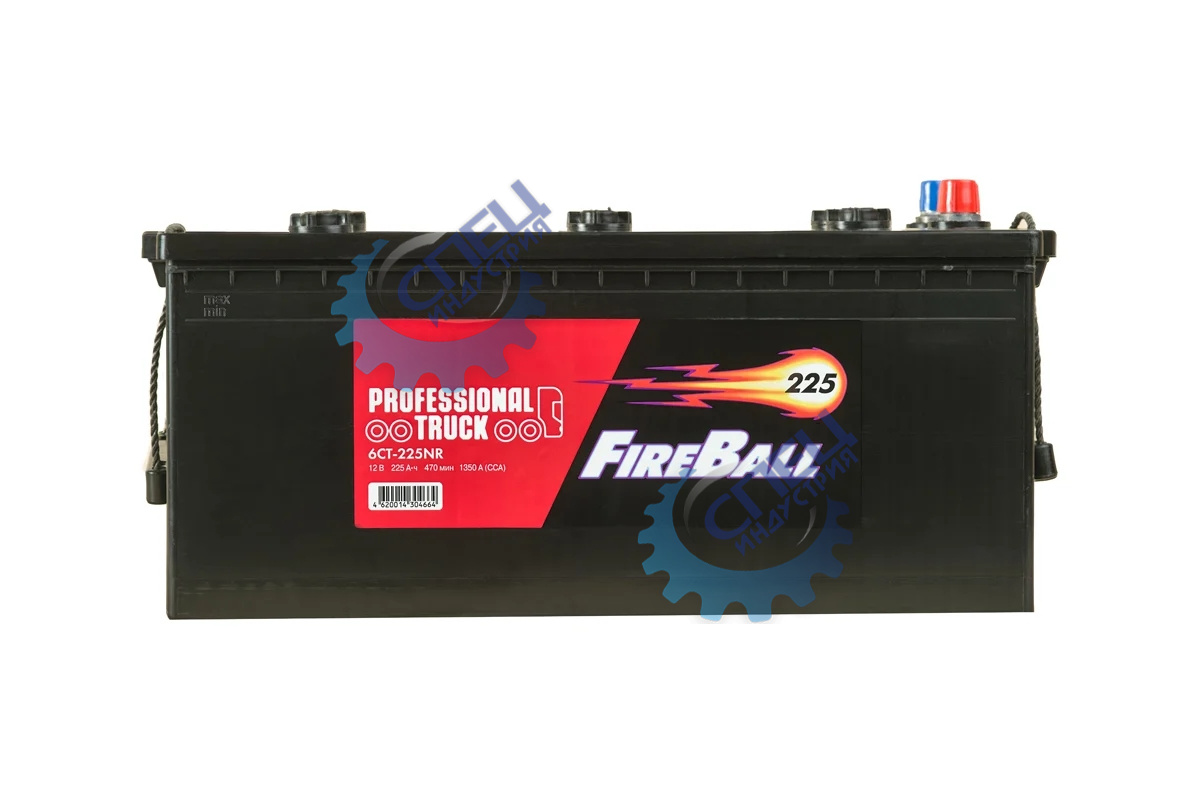 АКБ 225R Fire Ball (ОБР) (EN1350) ДШВ 518х274х237 с клеммами залит