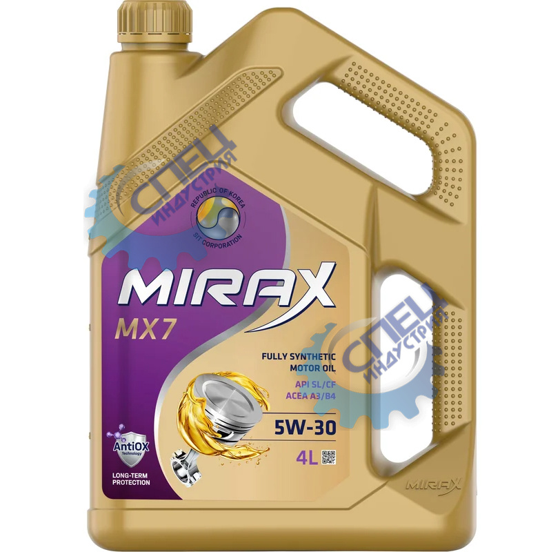 А/масло MIRAX MX7 5W30 SL/CF, A3/B4  4 л