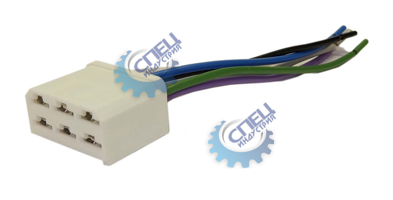 Колодка соединит 6-ти контактная 6.3 мм (Автоэлектроника) 9095/9011СБ