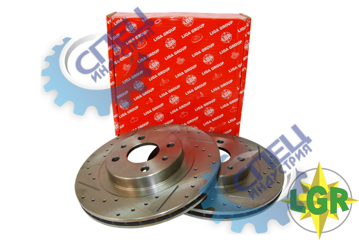 Диск торм передний ВАЗ-2112 вентил R14 к-т (LGR) SPORT Extreme LGR6262