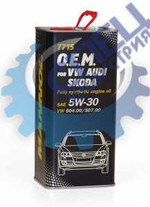 А/масло Mannol 5W30 7715  O.E.М. for VW Audi Skoda 5л металл