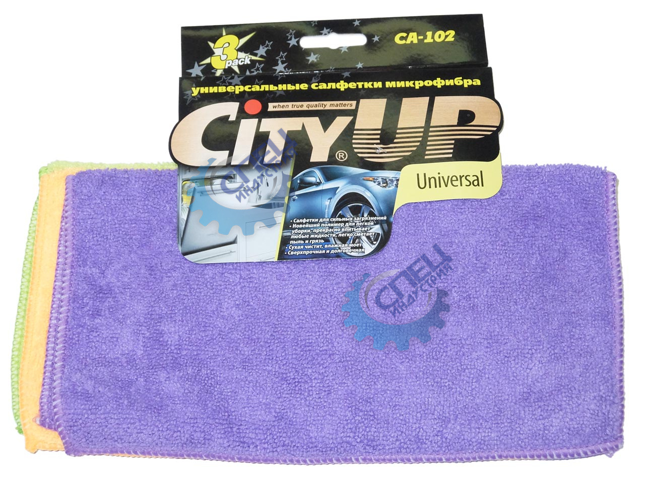 Салфетка микрофибра 30*30 (City Up) CA-102 3шт 
