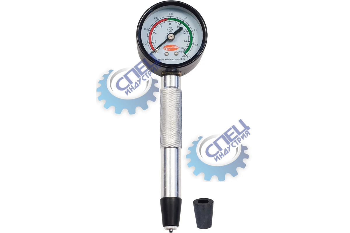 Компрессометр прижимной конусный бензин 16 кгс/кв.см (АвтоДело) (14457) 40079