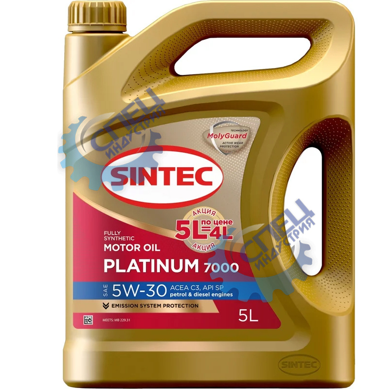 А/масло SINTEC Premium 9000 5W30 синт 4л A3/B4