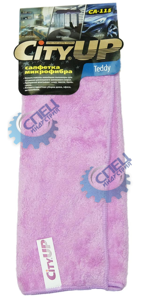 Салфетка микрофибра 35*40 (City Up) Teddy CA-115 1шт 