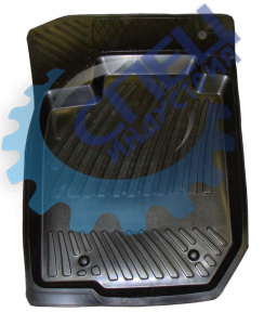 Коврик салона Renault Logan резиновый (БРТ) водительский 1шт