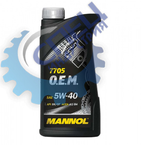 А/масло Mannol 5W40 7705  O.E.М. for Renault Nissan 1л