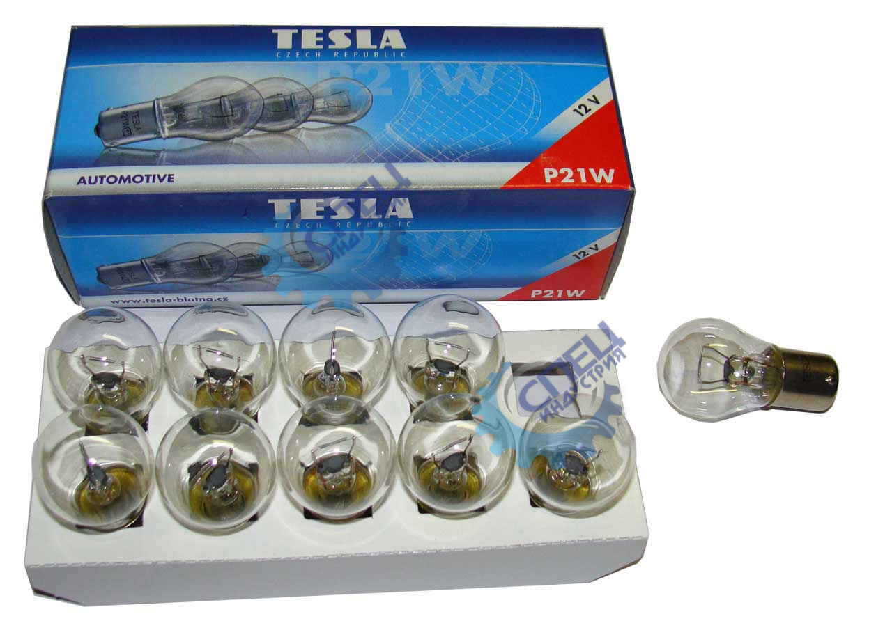 Лампа 12V21W (Tesla) (стоп) 10 шт (В52101)