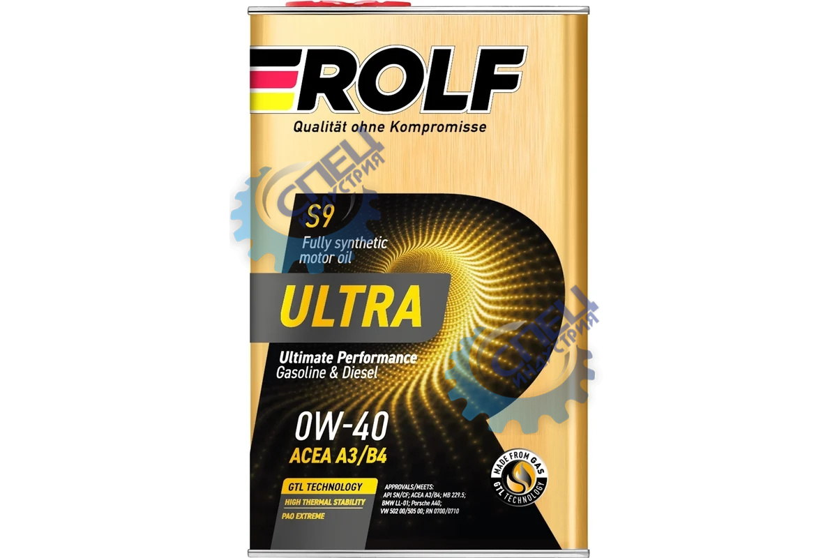 А/масло Rolf Ultra 0W40 1л A3/B4 API SN/CF