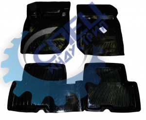 Коврик салона Renault Logan резиновый (БРТ) к-т