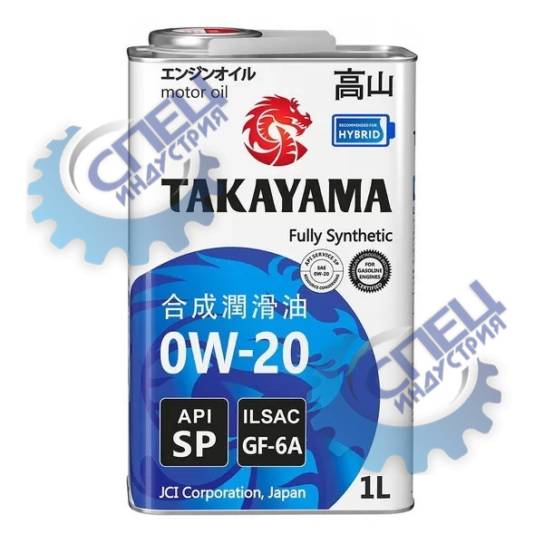 А/масло TAKAYAMA (МЕТАЛЛ) 0W20 син 1л GF-6 API SP