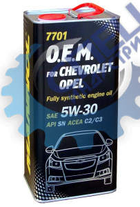 А/масло Mannol 5W30 7701  O.E.М. for Chevrolet Opel 1л металл