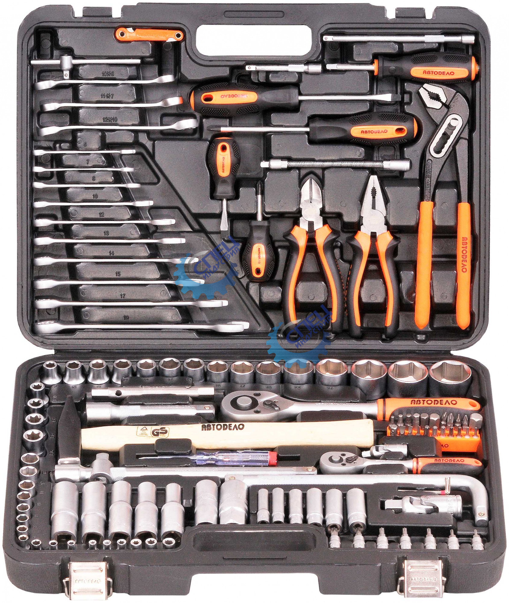 Набор инструмента 119 пр (АвтоДело) 1/2" 1/4" 6 гр (11231) 39909