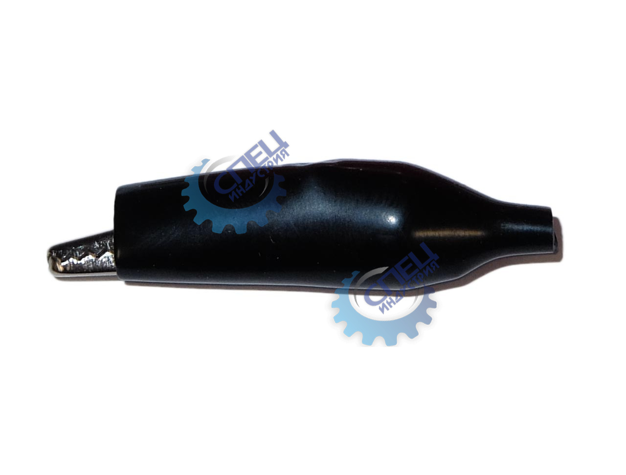 Клемма-зажим 50мм (крокодил) - чёрная 5А 5143