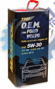 А/масло Mannol 5W30 7707  O.E.М. for Ford Volvo 1л металл