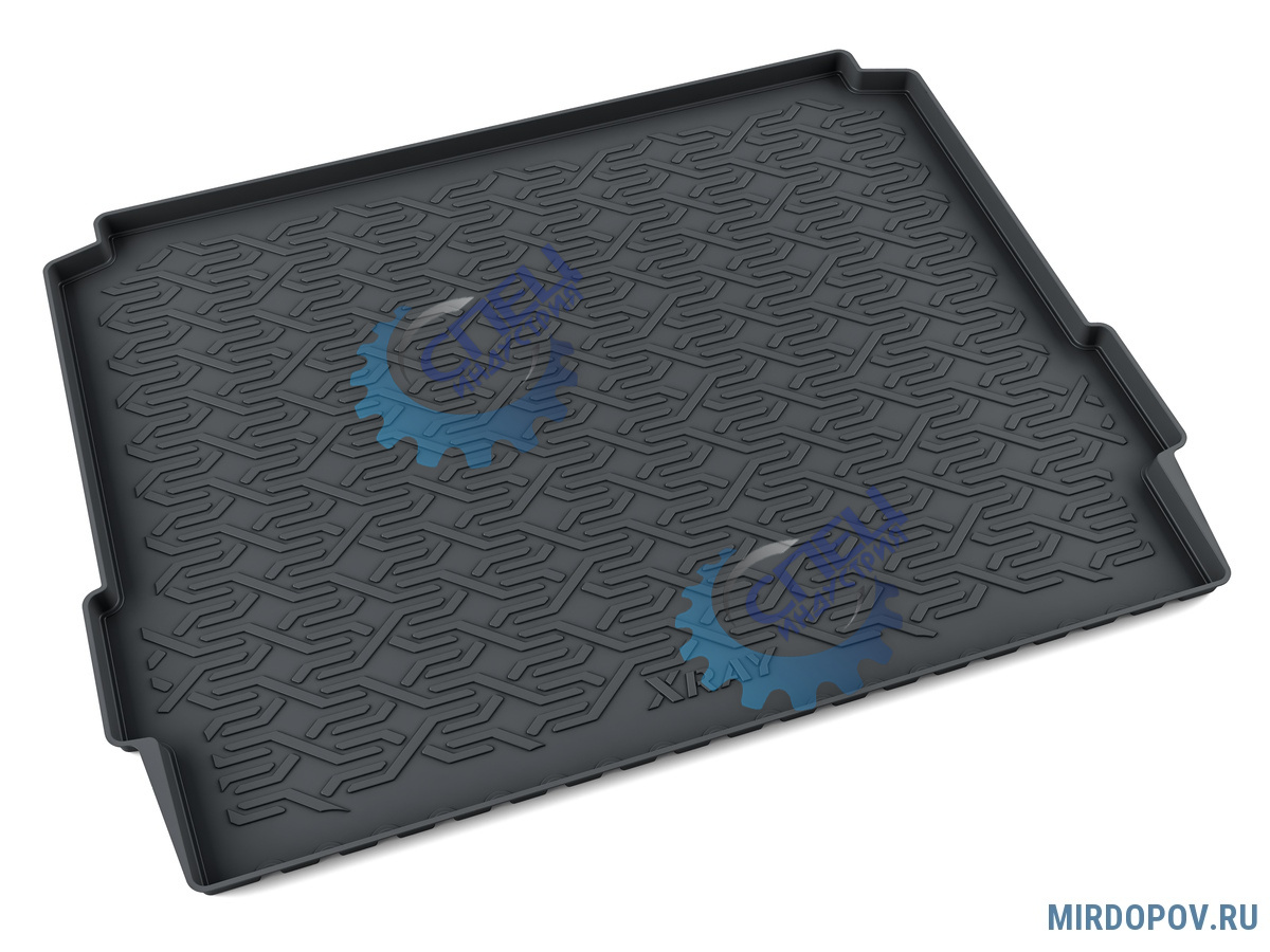 Коврик багажника Lada Xray с фальш-полом полиуретан (Mile) к-т