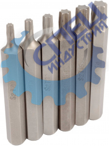 Вставки набор Torx без отверст L 75 мм 6 пр (АвтоДело) (12018) 40632