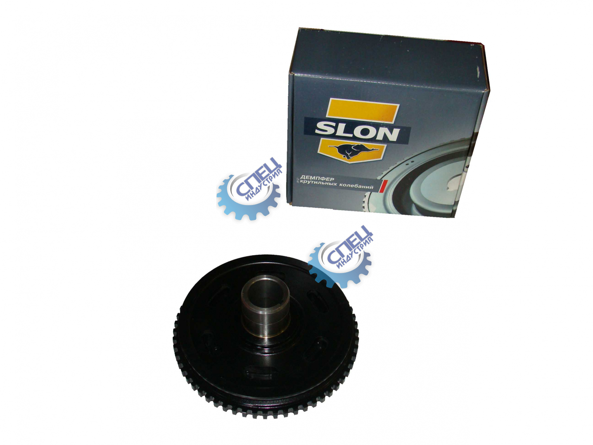 Демпфер (шкив к/вала зубчатый) ВАЗ-2112 16 клап (SLON)