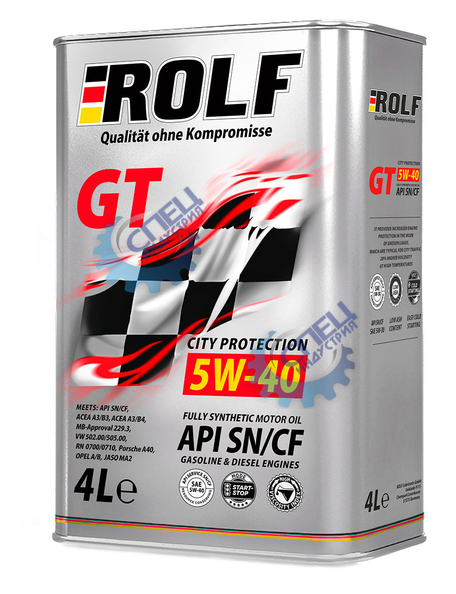 А/масло Rolf GT 5W40 4л МЕТАЛЛ