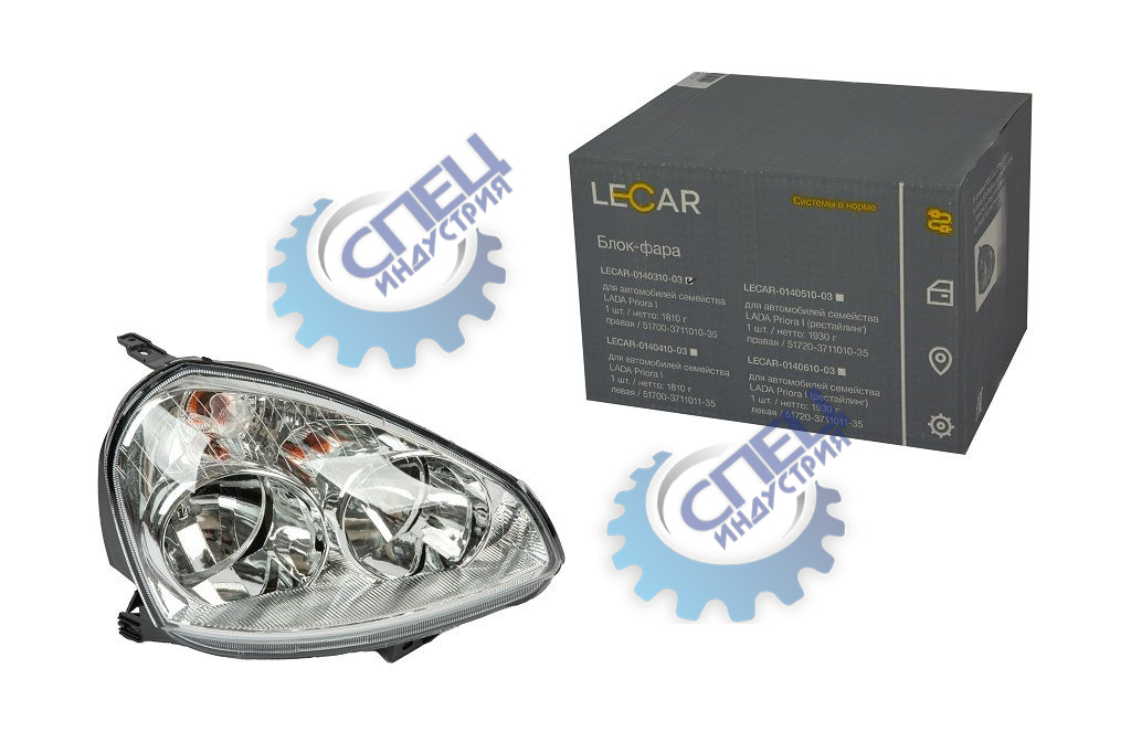 Блок-фара ВАЗ-2170 Priora прав (LECAR) 