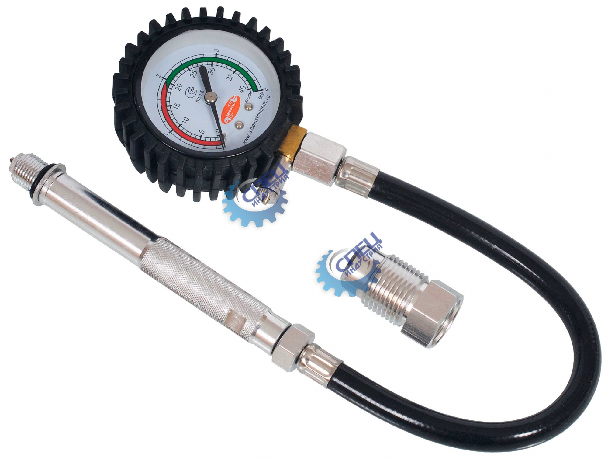 Компрессометр универс дизель 40 кгс/кв.см (АвтоДело) (12749) 40094