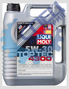 А/масло Liqui Moly 8031 Top Tec 4300  5W30 синт 5л