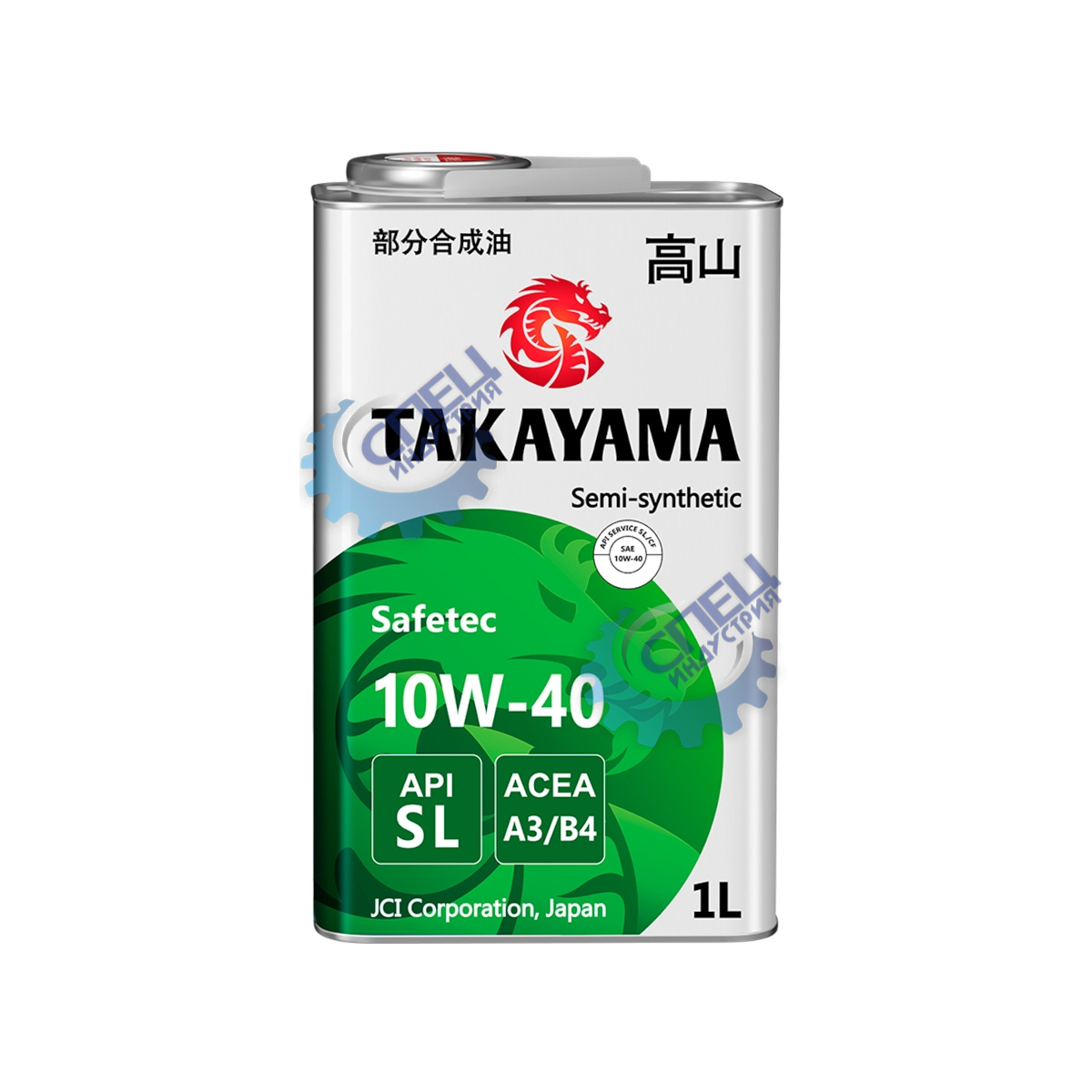 А/масло TAKAYAMA (МЕТАЛЛ) 10W40 п/с 1л SL  А3/В4 Safetec 