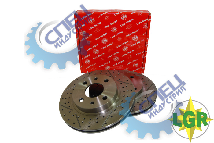 Диск торм передний ВАЗ-2110 вентил R13 к-т (LGR) SPORT Extreme LGR6260