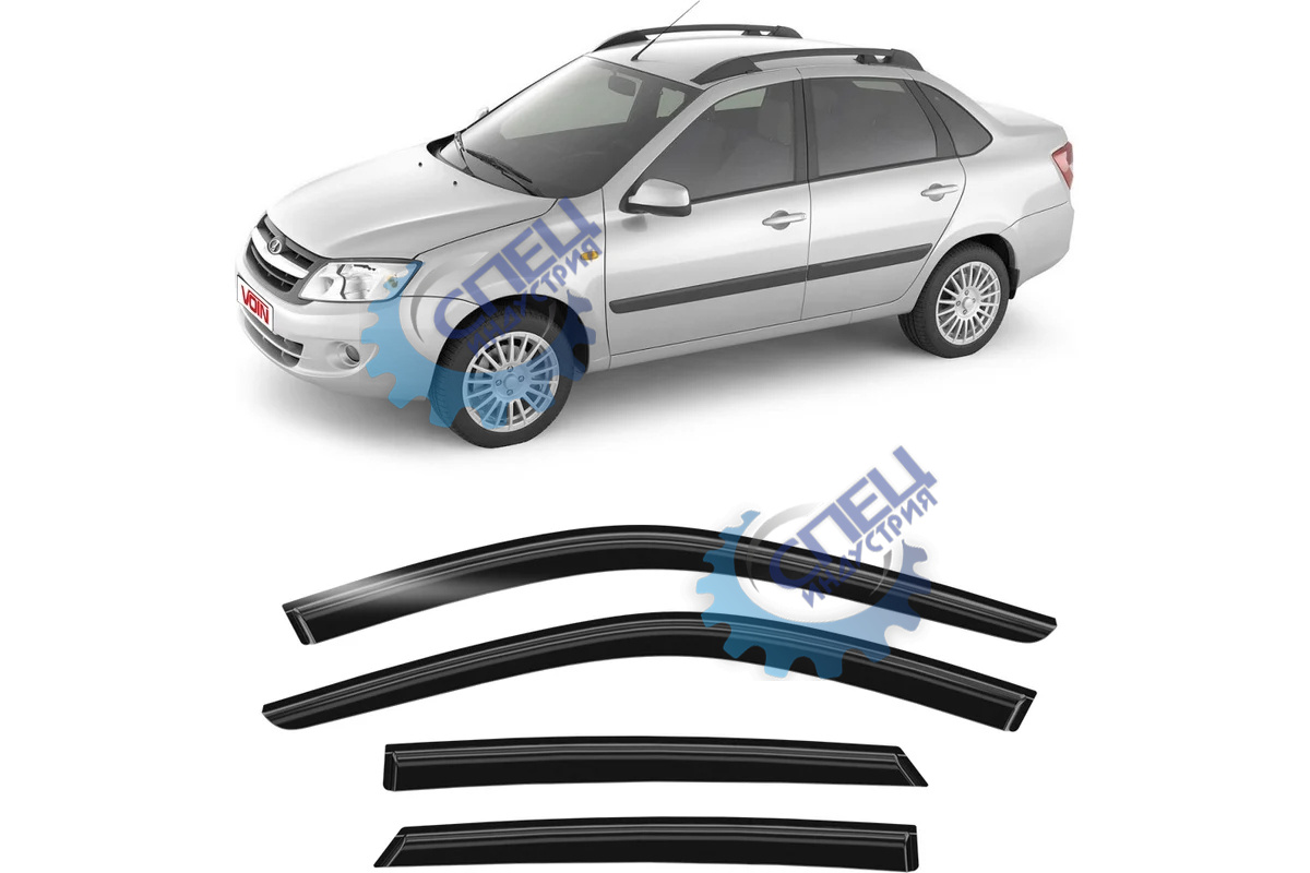 Дефлектора боковых стекол ВАЗ-1118 Калина 1/ Калина 2/ Гранта Седан Хетч Лифт (VOIN) накл к-т