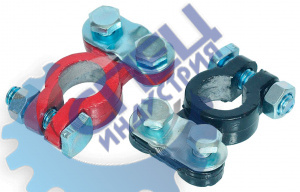 Клеммы АКБ с зажимом набор (АвтоДело) (11814) 44642