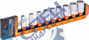 Головки набор 1/2" 6 гр 9 пр (АвтоДело) холдер (15437) 39849