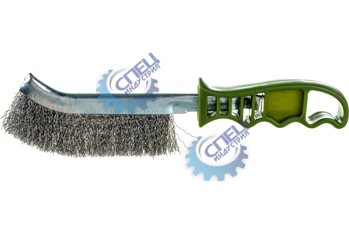 Щетка по металлу с пластиковой ручкой (ДТ) стальная щетина