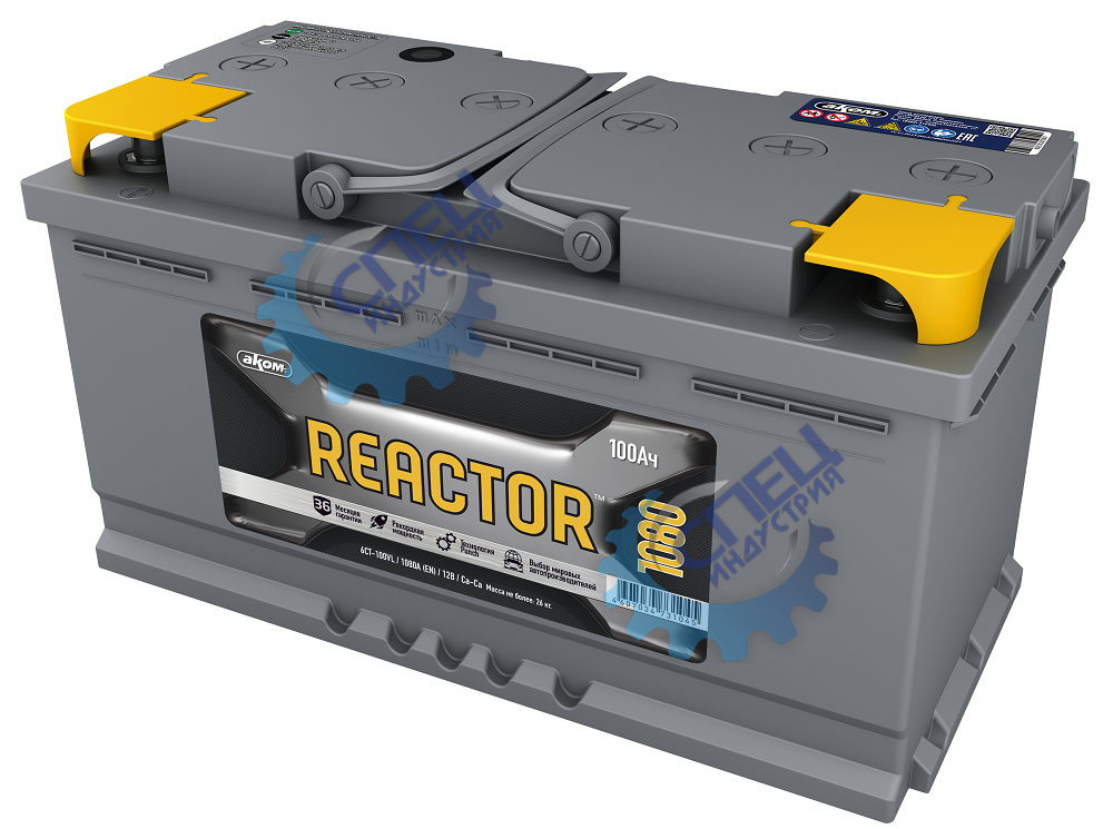 АКБ 100 Reactor  (EN 1080) ДШВ 353х177х190мм 