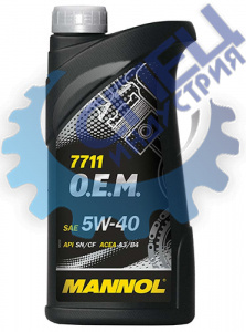 А/масло Mannol 5W40 7711  O.E.М. for Daewoo GM 1л