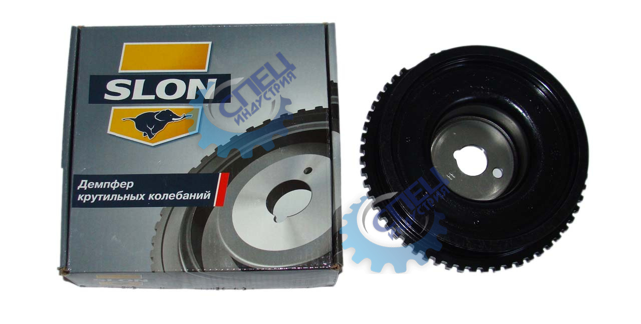 Демпфер (шкив к/вала зубчатый) ВАЗ-2110 8 клап  (SLON)