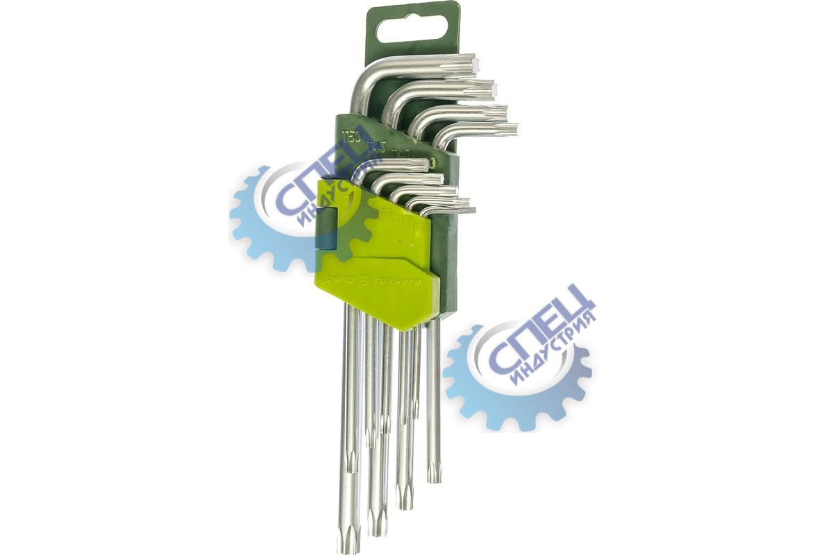 Набор ключей TORX 9 пр  (Т10,15,20,25,27,30,40,45,50) сред (ДТ)