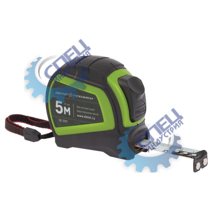 Рулетка 5м (ДТ) в обрезиненном корпусе с фиксатором