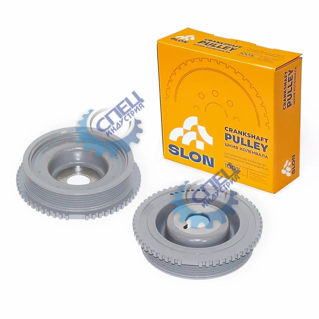 Демпфер (шкив к/вала зубчатый) ВАЗ-21177 16 клап (SLON)