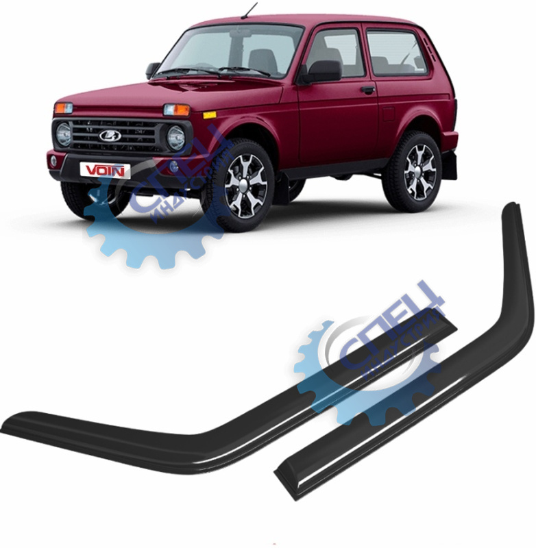 Дефлектора боковых стекол ВАЗ-21213, 21214 LADA 4x4 (VOIN) накл к-т