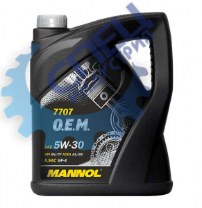 А/масло Mannol 5W30 7707  O.E.М. for Ford Volvo 5л металл