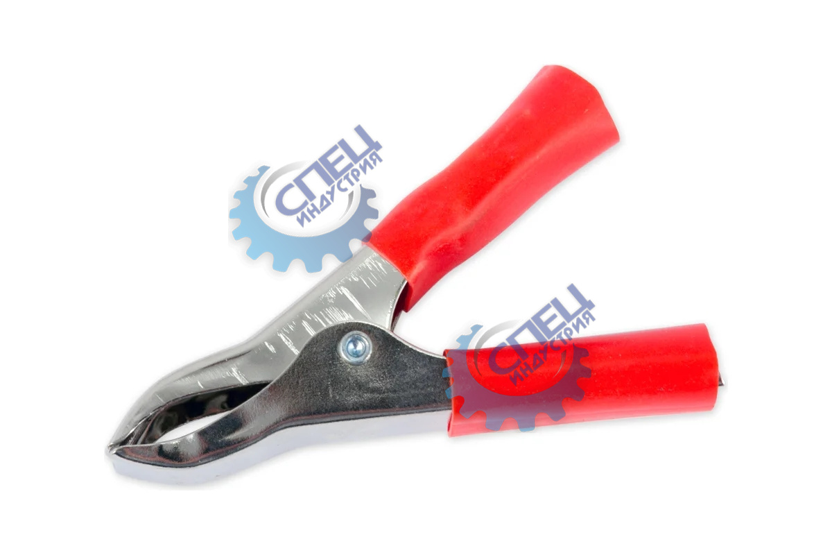 Клемма-зажим 75 мм (крокодил) + (Arnezi) красная