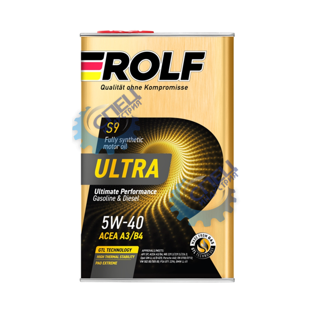 А/масло Rolf Ultra 5W40 1л A3/B4 API SP