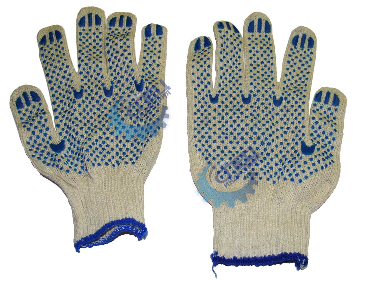 Перчатки х/б с ПВХ Норма 10класс 4 нити