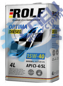 А/масло Rolf Optima Diesel 15W40 4л CI-4/SL