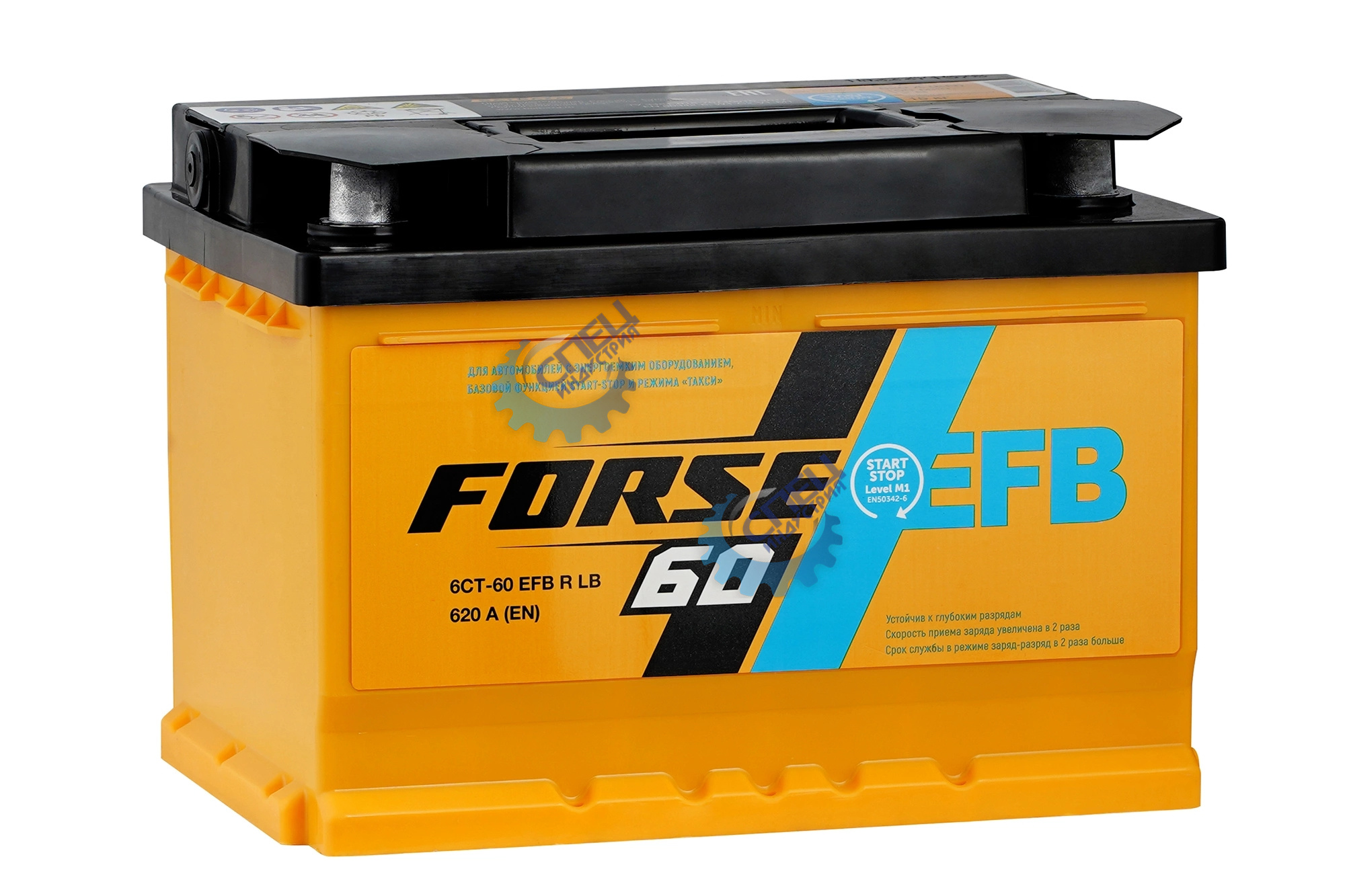 АКБ 60R Forse EFB LB низкий (ОБР) (EN620) ДШВ 242х175х175 залит