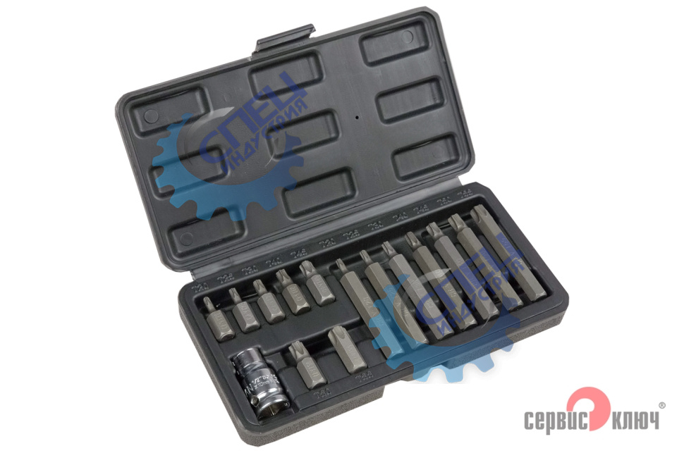 Вставки набор Torx 1/2" 15пр (Т20-Т55) (Сервис Ключ)