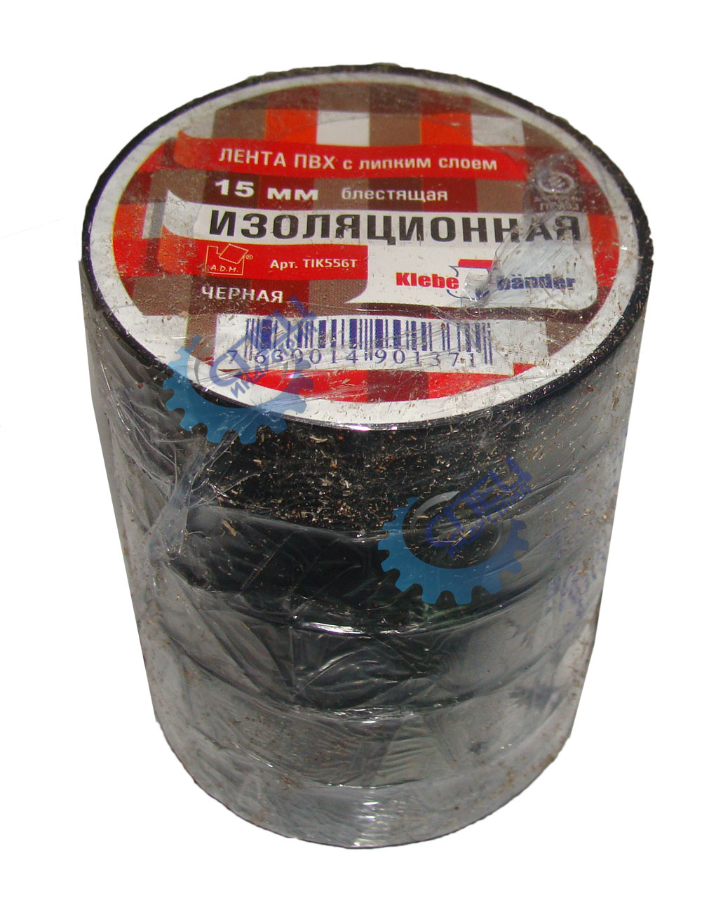 Изолента ПВХ 19мм*10м черная (Klebebander) 